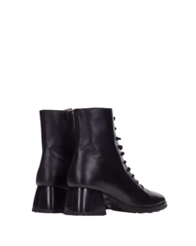 Дамски черни кожени боти HISPANITAS