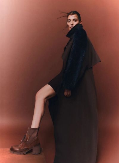 Дамски тъмнокафяви боти HISPANITAS