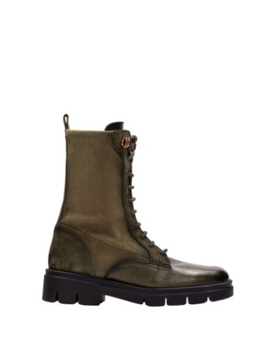 Дамски масленозелени боти HISPANITAS