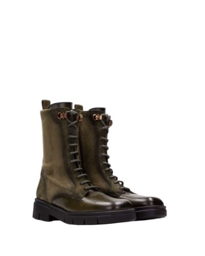 Дамски масленозелени боти HISPANITAS