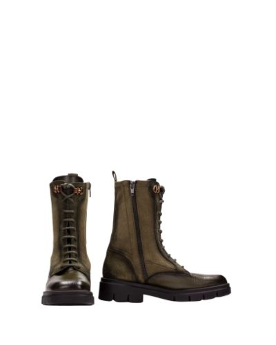 Дамски масленозелени боти HISPANITAS