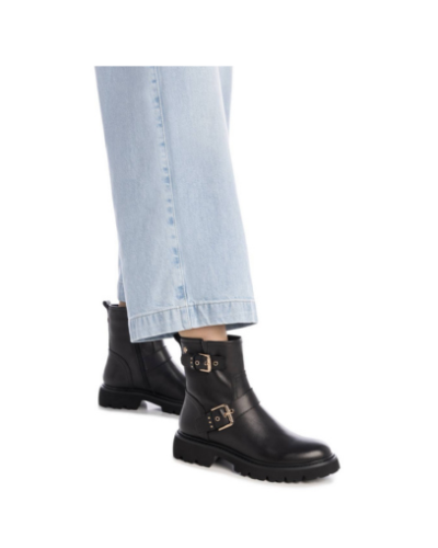 Дамски черни кожени боти CARMELA