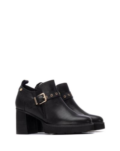 Дамски черни кожени обувки CARMELA