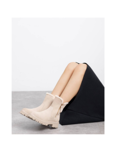 Дамски бежови боти CARMELA