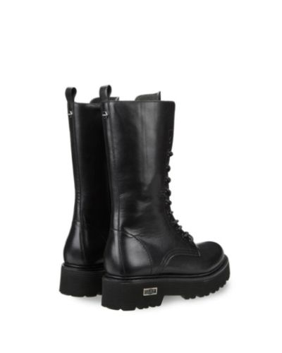 Дамски черни кожени кубинки CULT