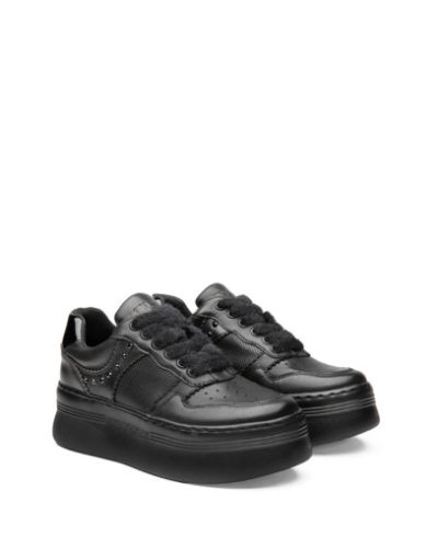 Дамски черни кожени обувки CULT