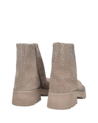 Дамски бежови велурени боти TOSCA BLU