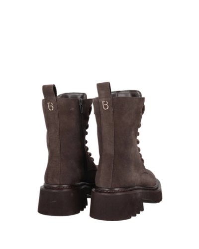 Дамски тъмнокафяви велурени боти TOSCA BLU