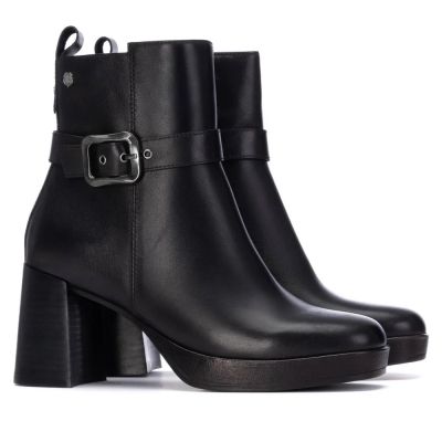 Дамски елегантни кожени боти CARMELA