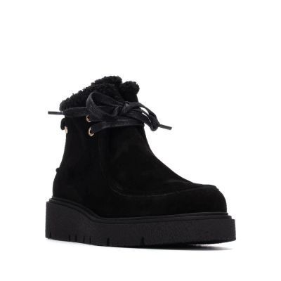 Дамски черни велурени боти CARMELA