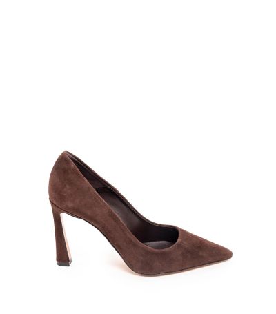 Дамски кафяви велурени обувки BIANCA DI