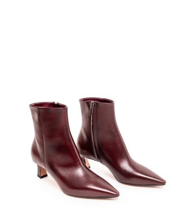 Дамски кожени боти бордо BIANCA DI