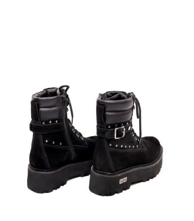 Дамски черни велурени боти CULT