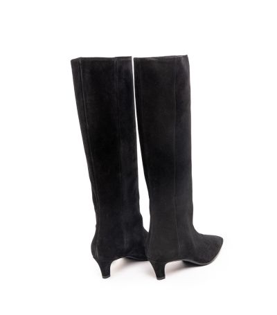 Дамски черни велурени ботуши BIANCA DI