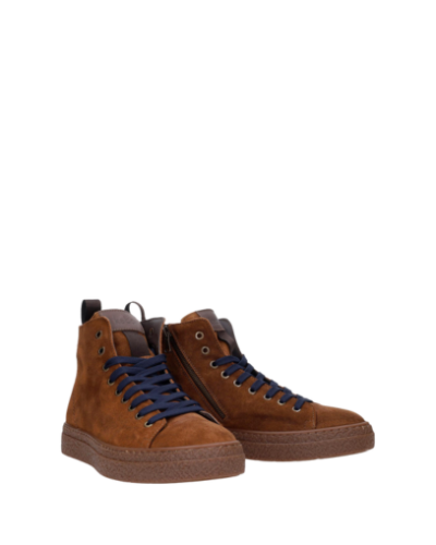  Мъжки кафяви велурени боти KEBO