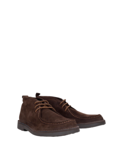 Мъжки тъмнокафяви велурени боти KEBO