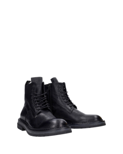 Мъжки черни кожени боти KEBO